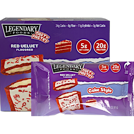 Gluten-free Cake Style Toaster Pastry - Red Velvet Box